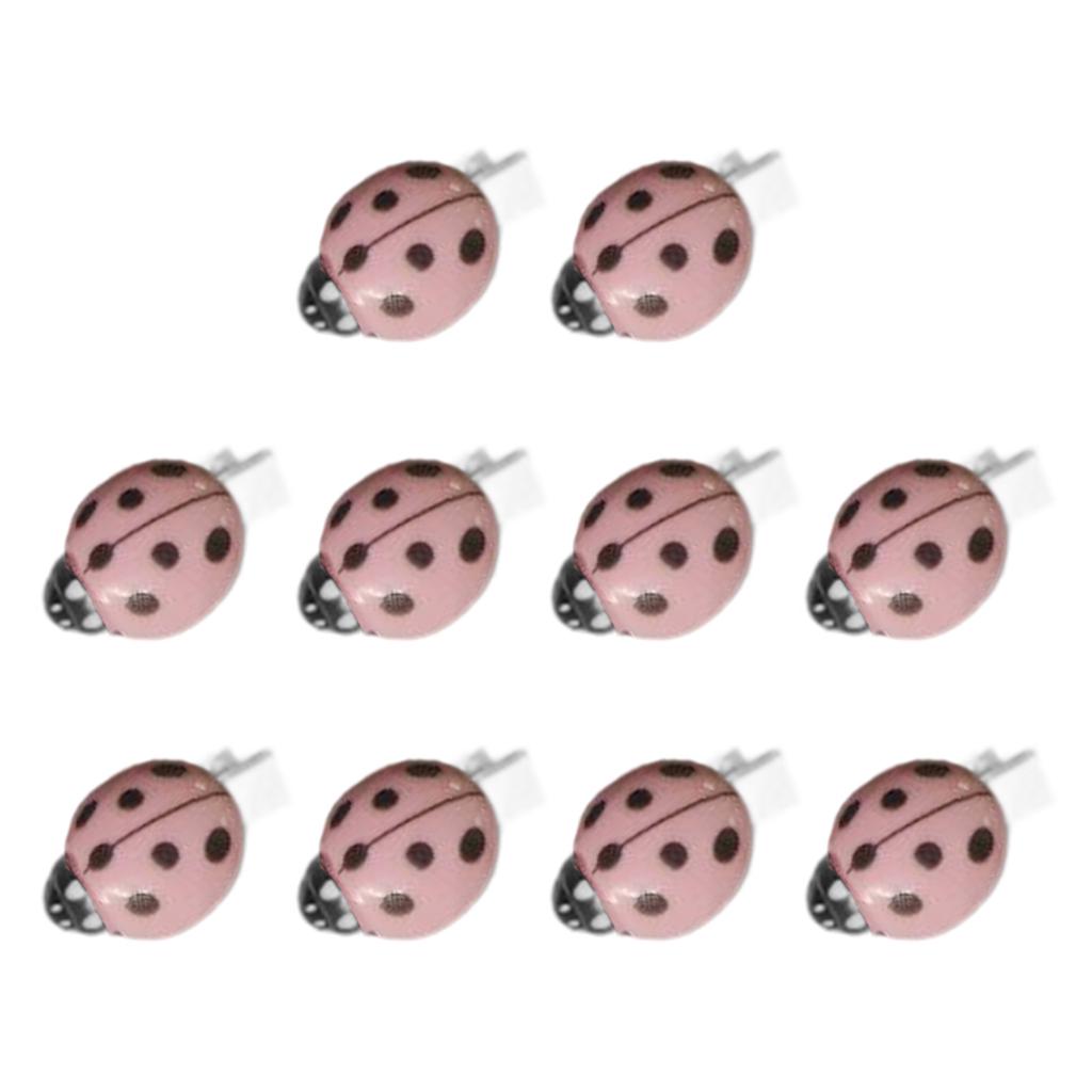 10PCS Realistic Ladybug Hair Clip for Kids Girls Boys School Hair Accessories Cute Insect Design Stylish Hairpins