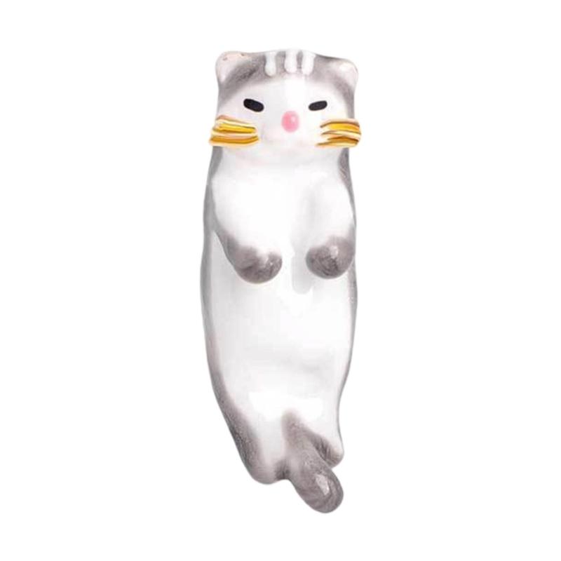 Elegant Feline Pin With Safety Closure Artistic Metal Brooch For Artistic Event And Casual Occasions