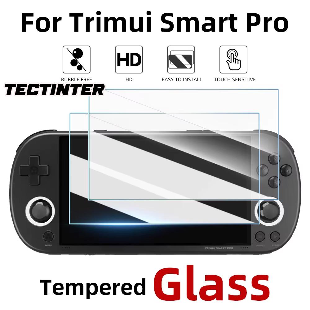 TECTINTER Tempered Glass For Trimui Smart Pro Game Console Screen Protector Films 9H Hard Anti-Scratch Glass Gaming Accessories