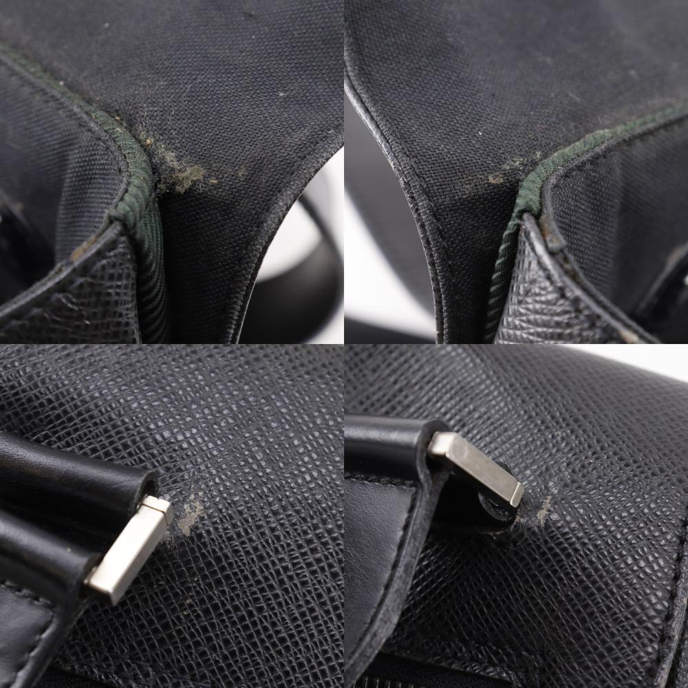Louis Vuitton Saratov GM Shoulder Bag M30882 Noir Black Taiga Mens Used