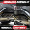 Exhaust Muffler Tail Pipe Trim Cover Compatible with Land Rover Range Rover Sport 2023 2024, Stainless Steel Rear Exhaust Pipe Cover Trim (Black)