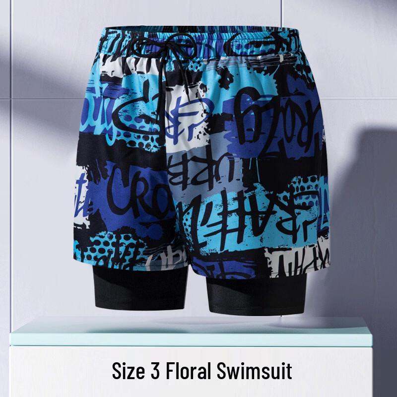 Junwen Men s Quick-Dry Boxer Swim Trunks