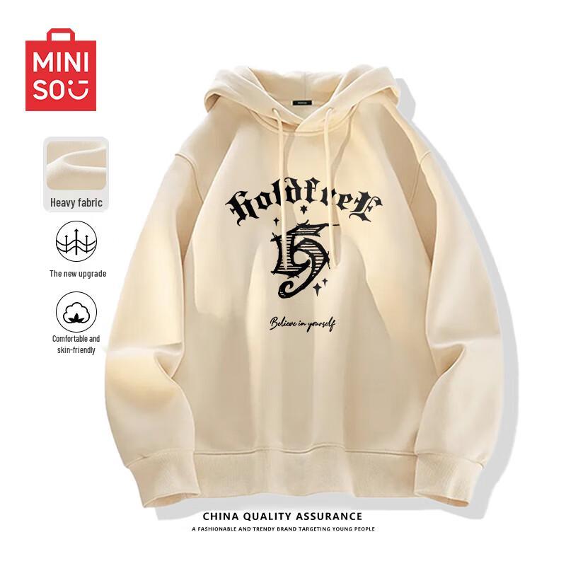 MINISO Men's American Style Hooded Sweatshirt