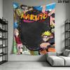 Naruto Adventure Begins Wall Tapestry Aesthetic Wall Hanging Printed Fabric Blanket Decorative Tapestries For Bedroom Living Room Home Decor