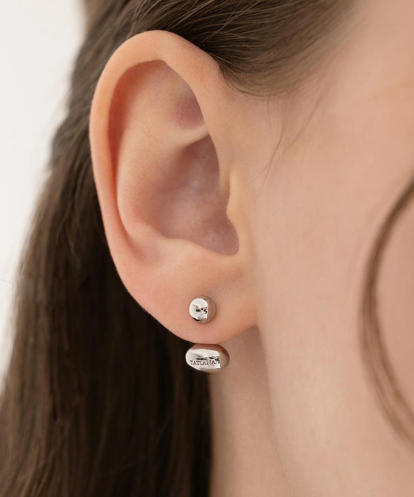 Tatiana Pebble Ball Ear Jacket Earrings Ec3299