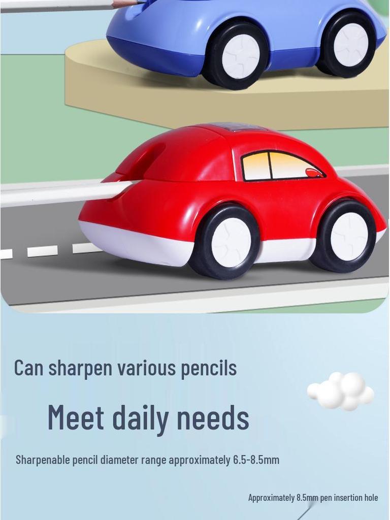 Roztomilé automatické ořezávátko na tužky pro děti – Manuální posunovač tuhy pro žáky základních škol
