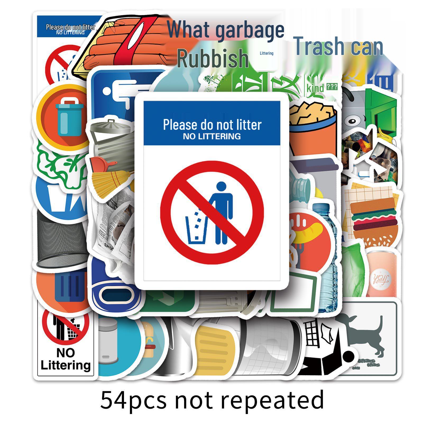 54 Waterproof City-Themed Graffiti Stickers for Suitcases, Scooters, Bicycles, Cars, and Phones