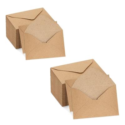 60 Pieces V Flap Envelopes Retro Blank Envelopes Invitation Envelopes Paper Envelopes Business Envelopes