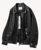 Vtwo 8117 Vintage Vegan Leather Jumper_Black