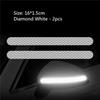 2PCS Car Reflective Sticker Car-styling Rearview Mirror Sticker Safety Warning Reflective Sticker Car Strip Stickers Exterior