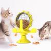Cat Toy Treat Dispenser With Bell Funny Rotatable Wheel Slow Feeder Kitten Puppy Interactive Toys For Small Dogs Pet Accessories