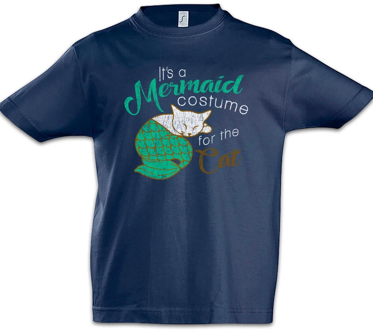 

Modern Mermaid Cat Kids Boys T-Shirt Cameron Family Fun Mermaid Fancy Dress Costume- 150