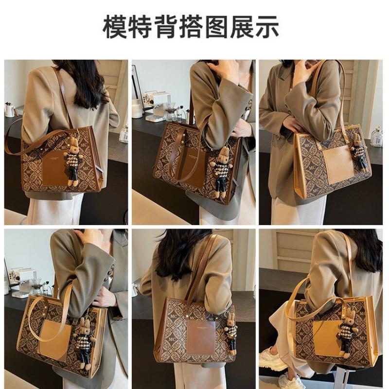 Retro Commuter Bag for Women, New Fashion Tote Bag, High-end Large-capacity Student Bag