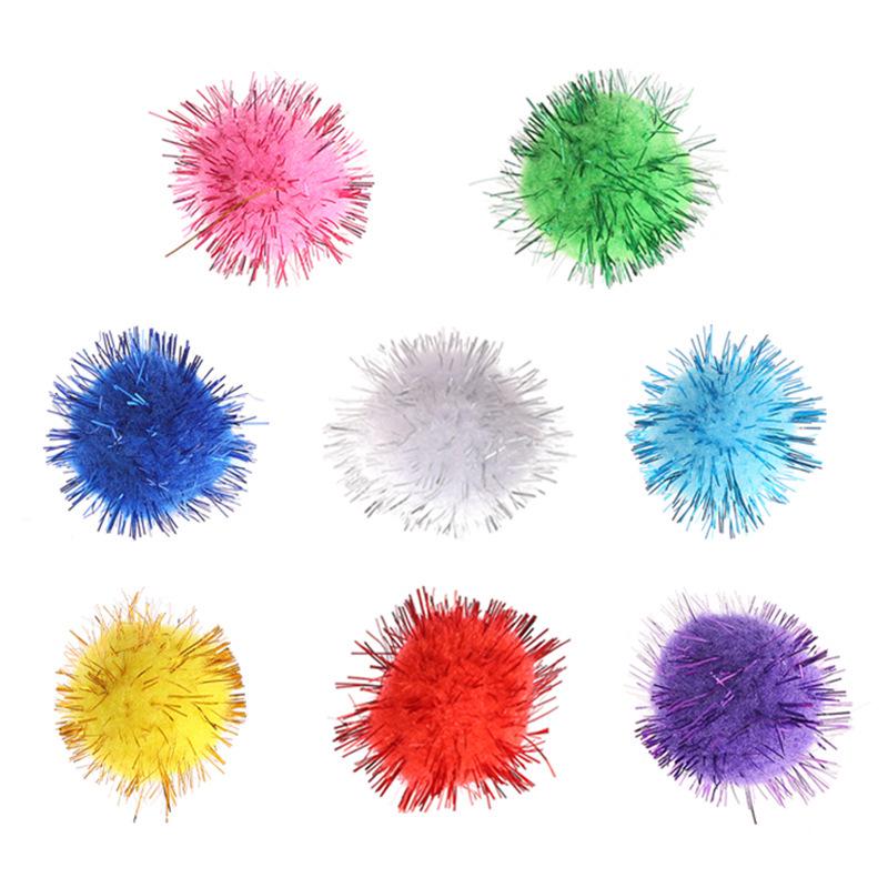 Silent Cat Plush Ball & Teaser Stick - Interactive Self-Entertainment Toy 5 pcs