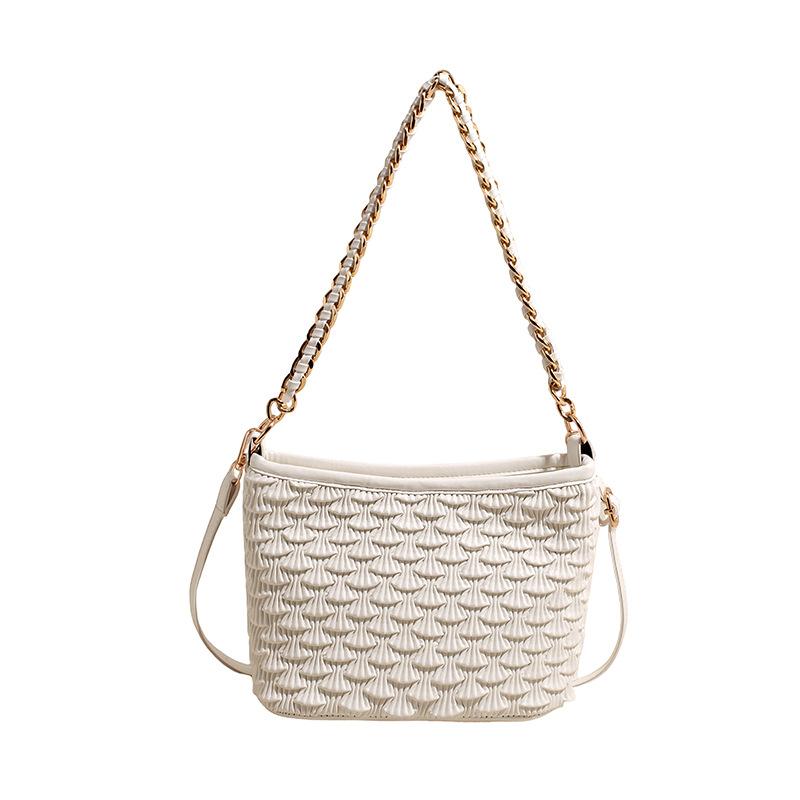 Handmade Woven Bag, Bucket Bag, Crossbody Bag for The Armpit, Commuter Shoulder Bag, Large Capacity Crossbody Bag