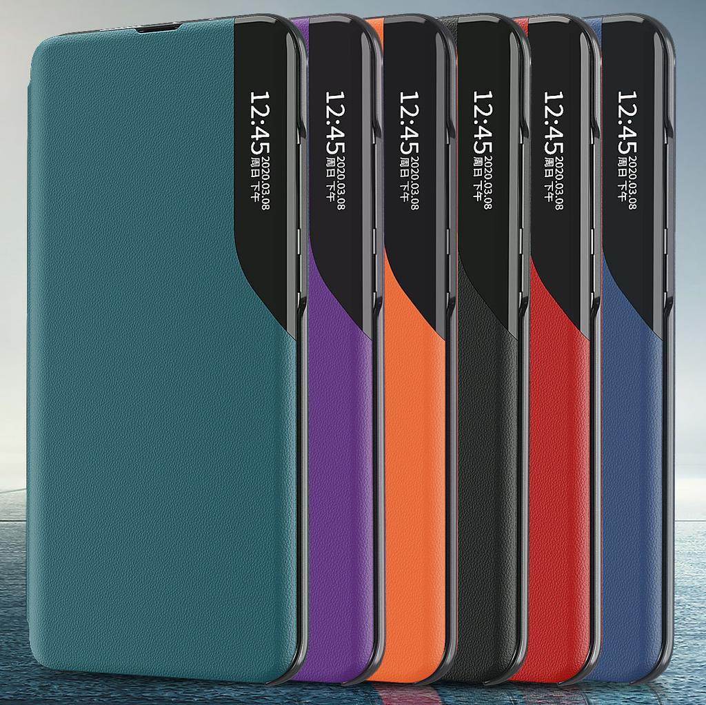 Intelligentes Flip-Case für Samsung Galaxy S25 S24 S23 Ultra S22 Plus Ständer Lederhülle für Samsung A16 A26 A36 A56 A06 A15 A55