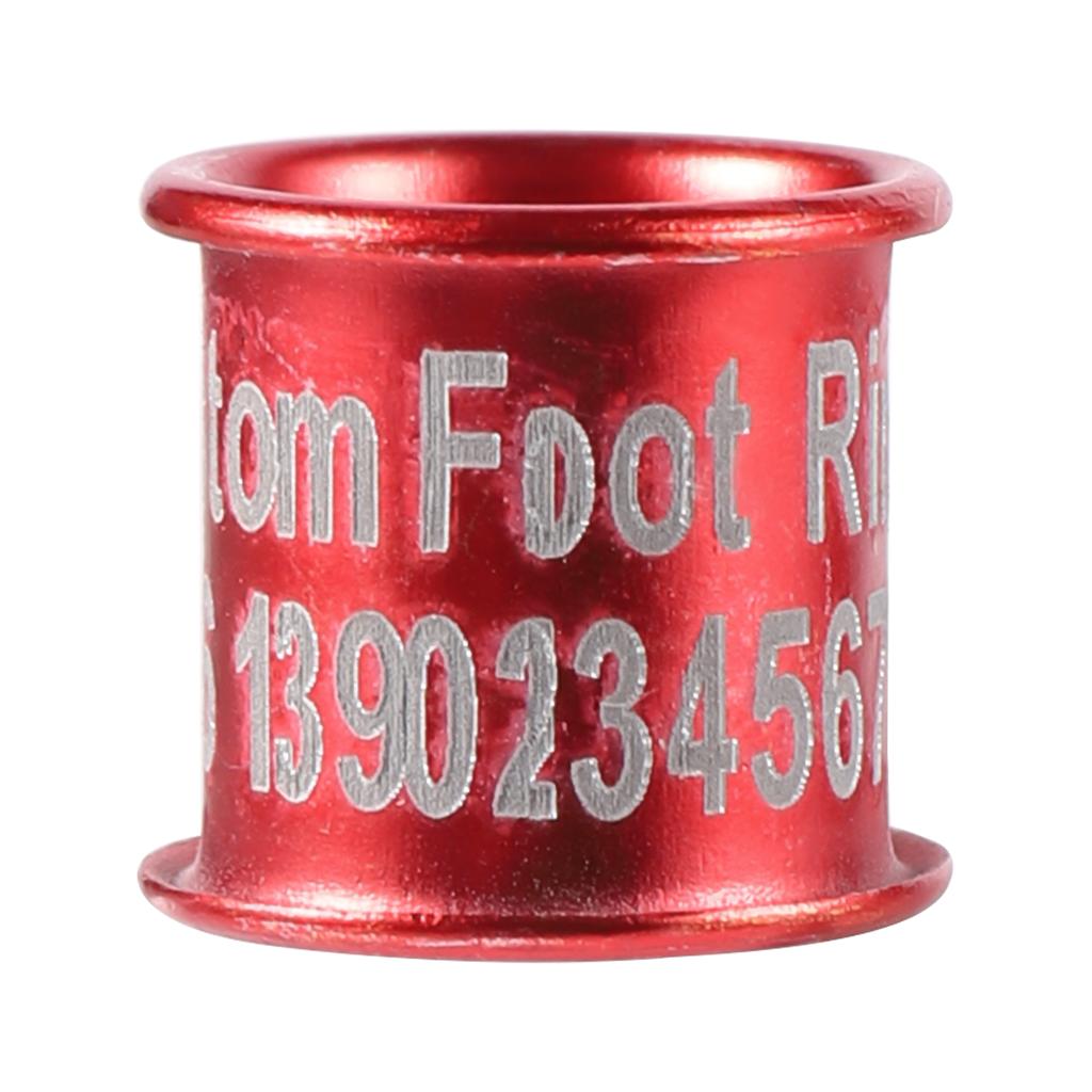 DIY High Quality Custom Aluminum Bird Foot Ring ID 8mm Pigeon Parrot Foot Ring Racing Pigeon Training Identification Ring 20Pcs