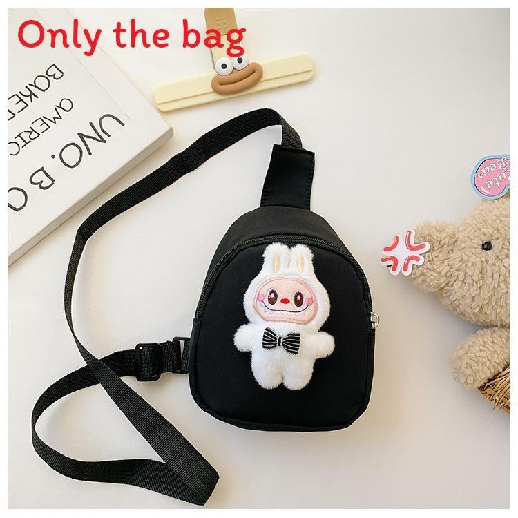 Chest Cartoon Doll Bag Nylon Material Adjustable Shoulder Strap Daily For