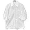 Prada [Domestic Regular] P432F S212 1UCX Volume Sleeve Blouse/ Tops 36 whiteUsed