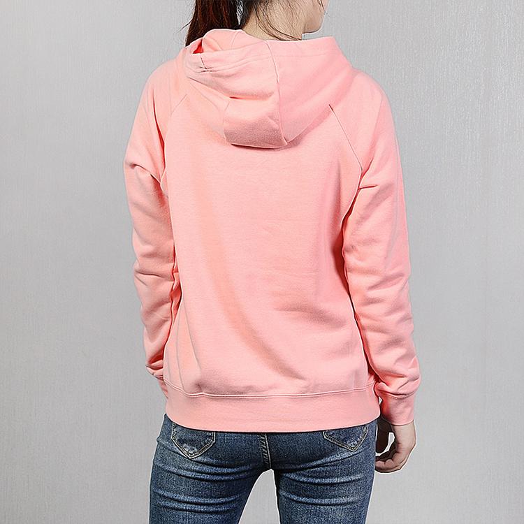Nike Sportswear Essential Solid Color Hooded Casual Sports Sweatshirt Women sweatshirt Bleached-Coral BV4127-697