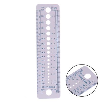 Strickzubehör Nadelmessgerät Zoll Nähen Lineal Werkzeug Cm 2-10Mm Größe Messen