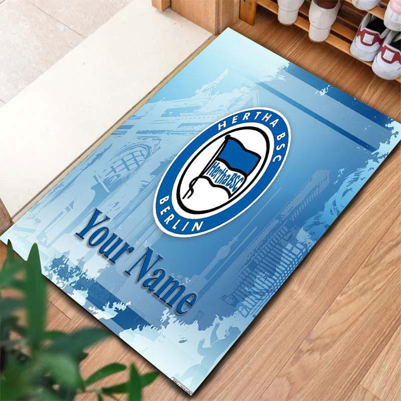 Hertha BSC Custom Name Carpet Rug for Living Room Bedroom Home Sofa Decoration,Kids play Non-slip Floor Mat