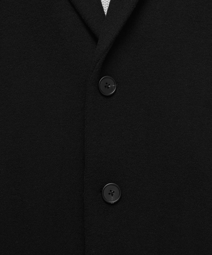 Musinsa Standard Cashmere Blend Oversized Single Coat [Black]