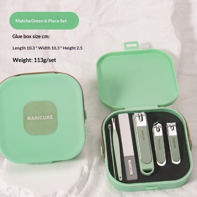Anti Splash Nail Clipper Manicure Pedicure Set 5/6/7/8 Pcs Portable Durable Nail Scissors for Personal Nail Grooming
