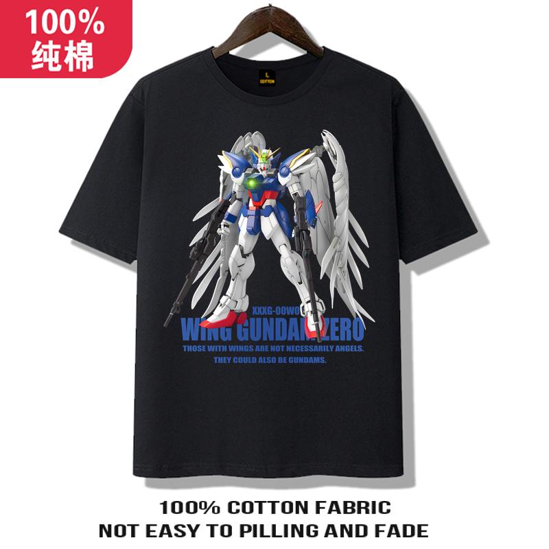 Gundam Clothes Mens 2025 Summer New Cotton Childrens Machine Mecha Mobile Soldier Gundam Shortsleeved Tshirt