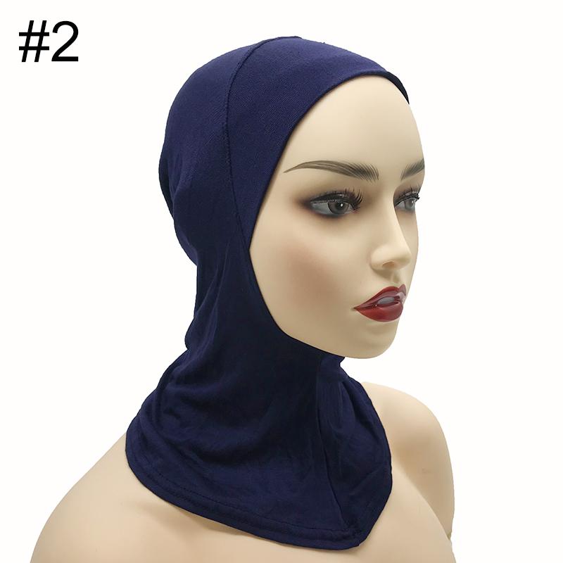 High Qualit Modal Muslim Women Ninjas Cap Full Cover Inner Hat Islamic Undercap Hijab Comfortable Bonnet Headcloth Neck Cover