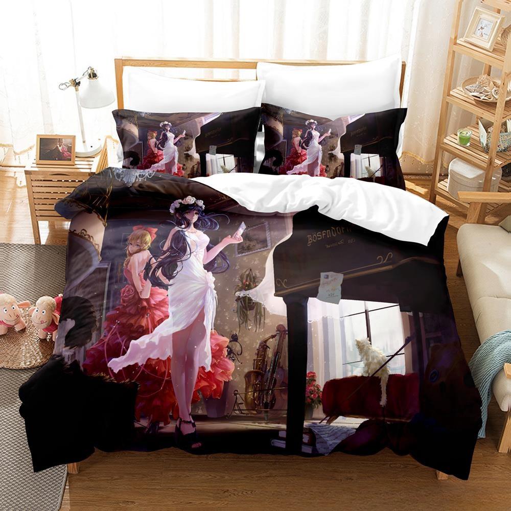 Fashion 2025 New Kawaii Love Live! Bedding Set Cartoon Anime three-piece Set Adult Kid Bedroom Duvet Cover Sets Home Textiles