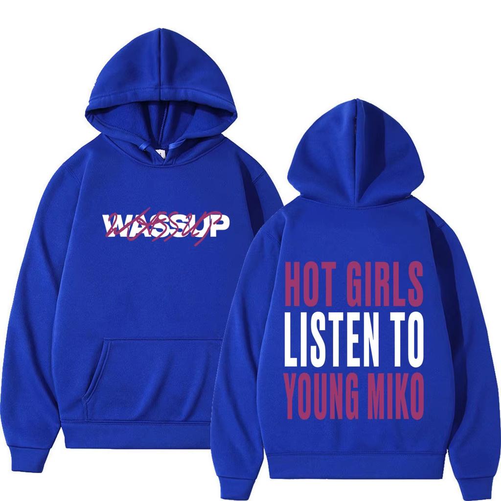Rapper Young Miko Tour 2026 Print Hoodie Men Women Fashion Pullover Winter Long-sleeved Casual Loose Soft Cotton Sweatshirt