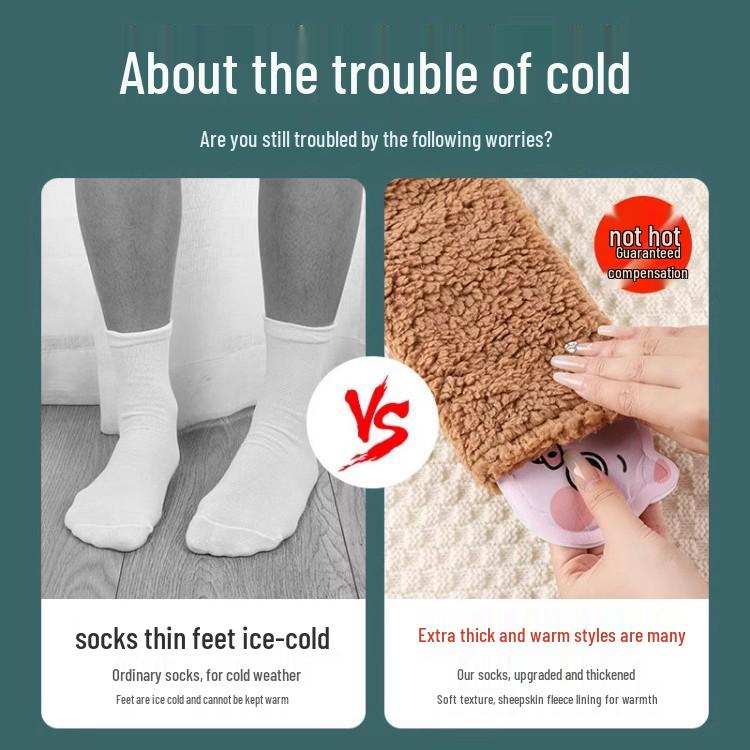 New Arrival: Cozy Fleece-Lined Heating Socks for Winter Evenings