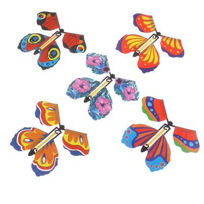 10 X Magic Butterfly Flying Butterfly With Card Toy With Empty Hands