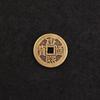 Thickened Five Emperors Antique Copper Coins Pendant with Red and Yellow Chinese Knot