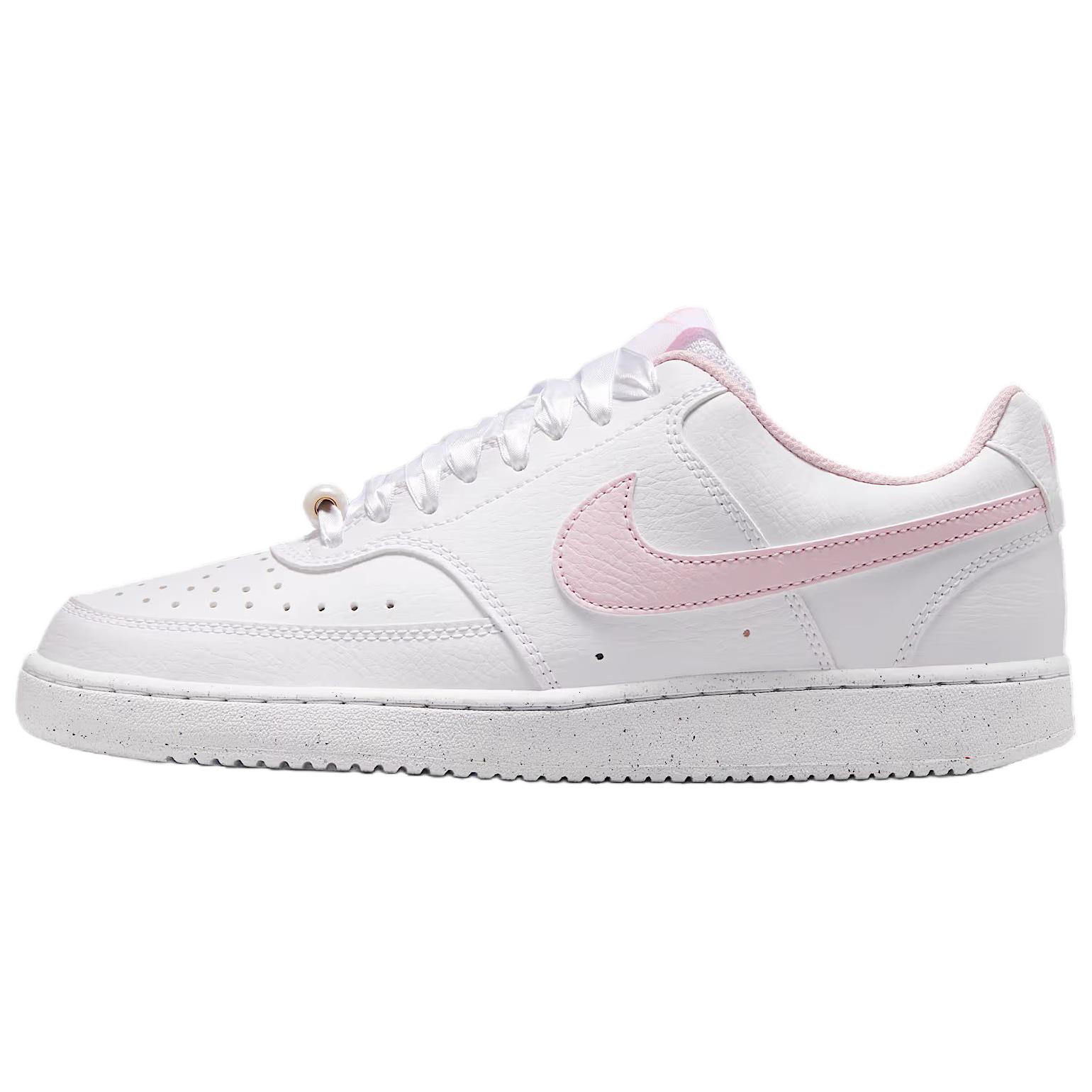 

Nike Court Vision Breathable Support Low top Skateboard Shoes Women s Pink White IB6652-101 38