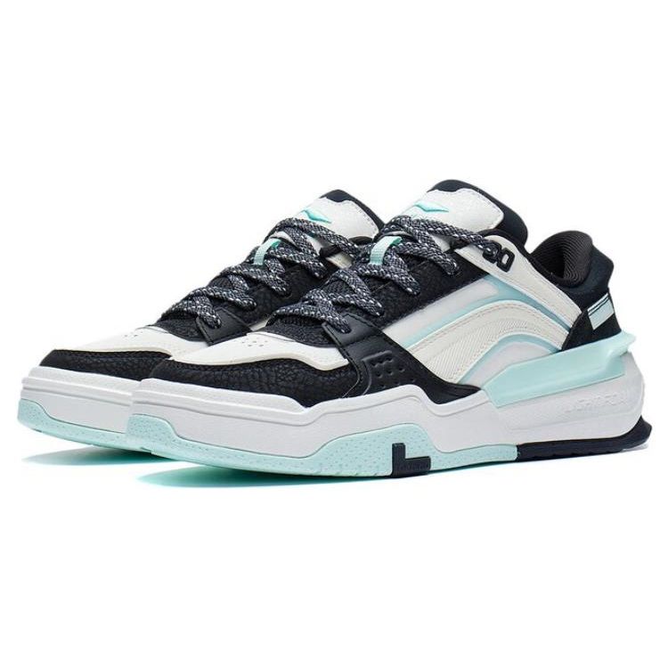 Li Ning Chan Chen Fashion Trend Low Top Sports Casual Shoes Women Sneakers Black White Blue AGCS246-1