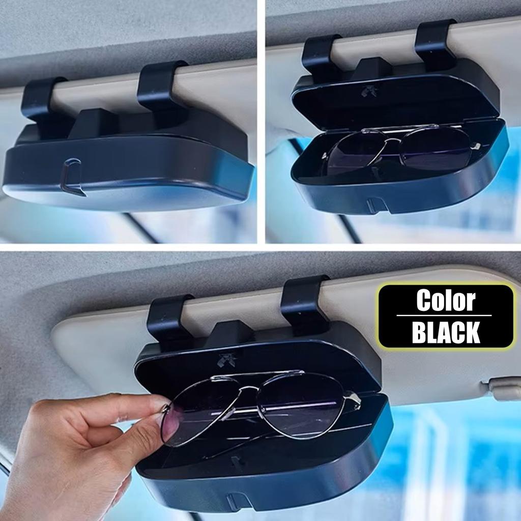NOELAMOUR Sluneční brýle Sluneční brýle Brýle Auto Sluneční Brýle Úložný Box Pouzdro, Držák, Držák, Clona, Pouzdro, (Béžový)