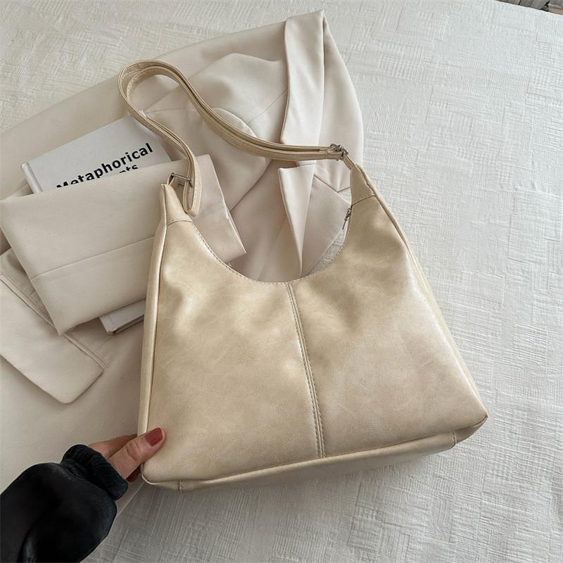 Stylish Solid Color Tote Bag With Zipper Closure And Phone Pocket For Women