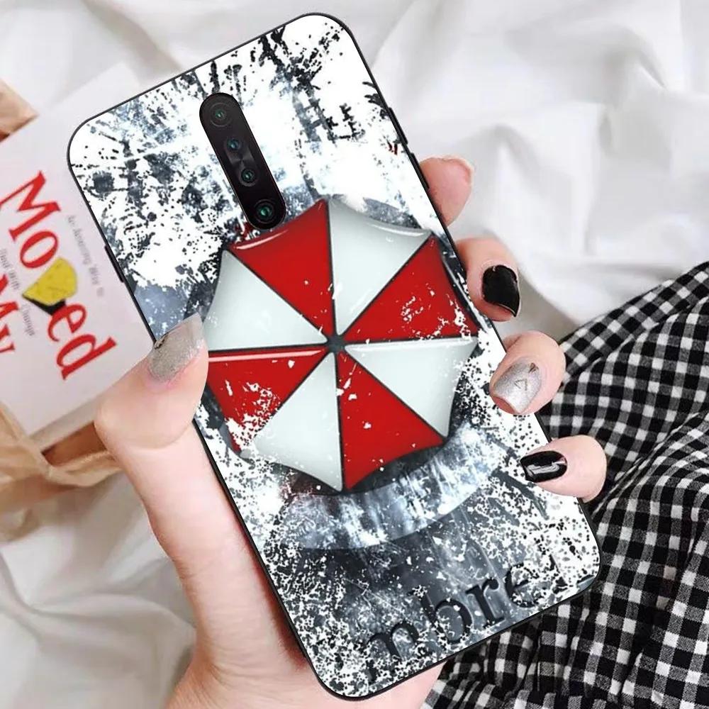 Resident Evil Umbrella Phone Case For Redmi 5 6 7 8 9 10 plus pro 6 7 8 9 A GO K20 K30 K40 pro plus F3 Fundas