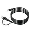 FSC Magnetic Charging To To C 60W To C Fast Nylon Easy 2-in-1 Cable, USB-A Type-C & USB-C Compatible, USB-C Charging, Heavy-Duty Braided, Storage,