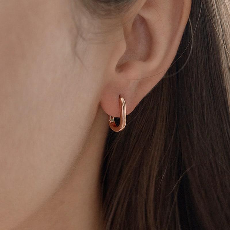 ELLE Jewelry 14K GF Slim U-Hook Earrings ELGPEE488