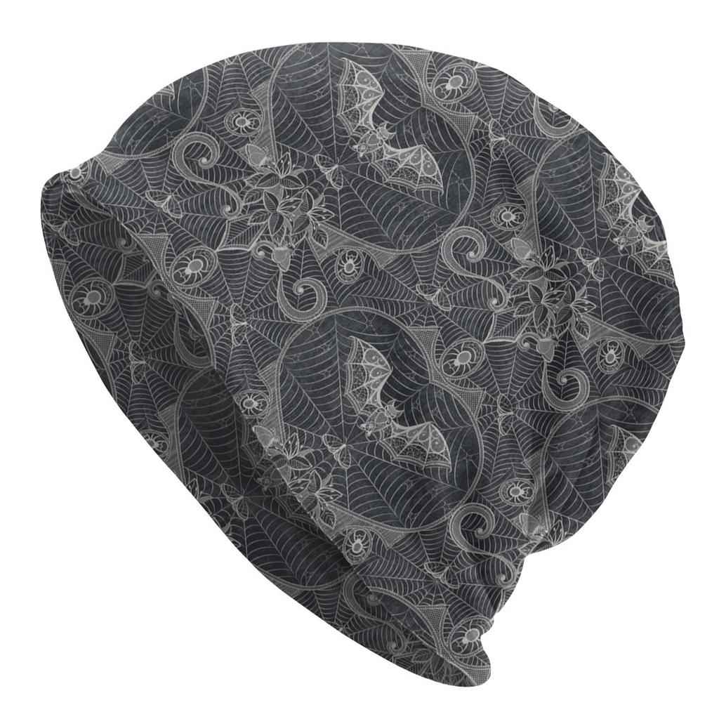 Gothic Spider Web Winter Warm Bonnet Homme Slouchy Beanie Hat Hip Hop Outdoor Ski Skullies Beanies Caps for Unisex Women