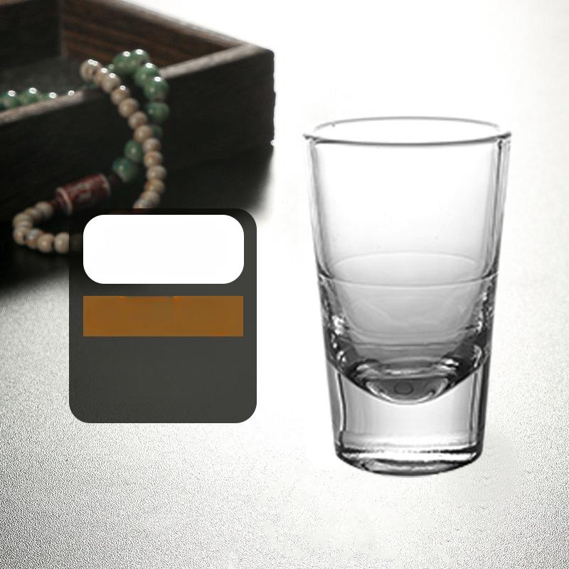 2pcs Shot Glass Set Baijiu Cup High Appearance for Restaurant Hotel High Foot Small Wine Cup Mini Cups Household Glass Wine Cup
