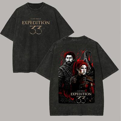 Expedition  Anime Lover Washed Tshirt Year Round Clothing Personality Clothes Plus Size Unisex Yk Short Sleeves Classic Soft