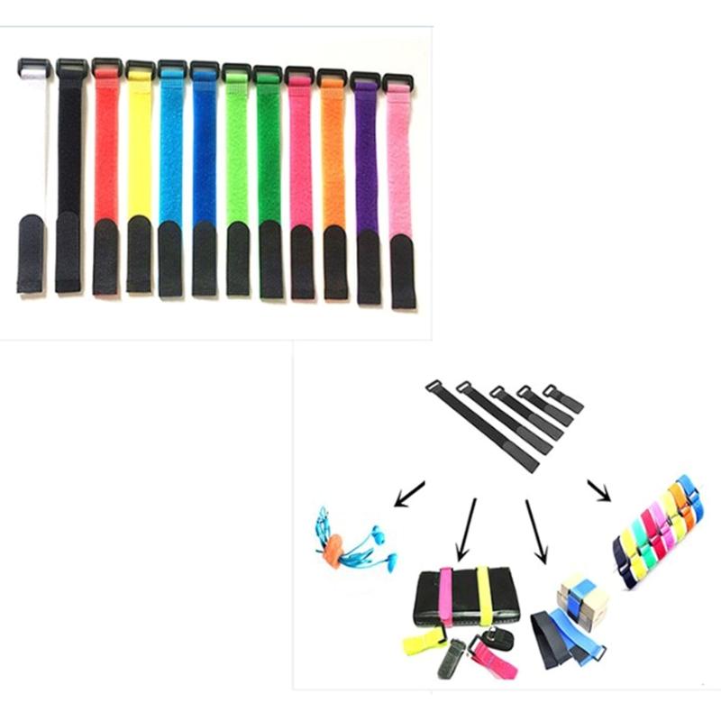 10 Pezzi Cinturino Regolabile Riutilizzabile per Canna da Pesca, Fascetta Porta Canna, Fascette per Attrezzatura da Pesca, Supporti per Cavi/Canne, Accessori da Pesca Durevoli