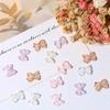 Color Crystal Nail Jewelry Bowknots Nail Rhinestones Bowknot Nail Drills Bow Nail Art Decoration