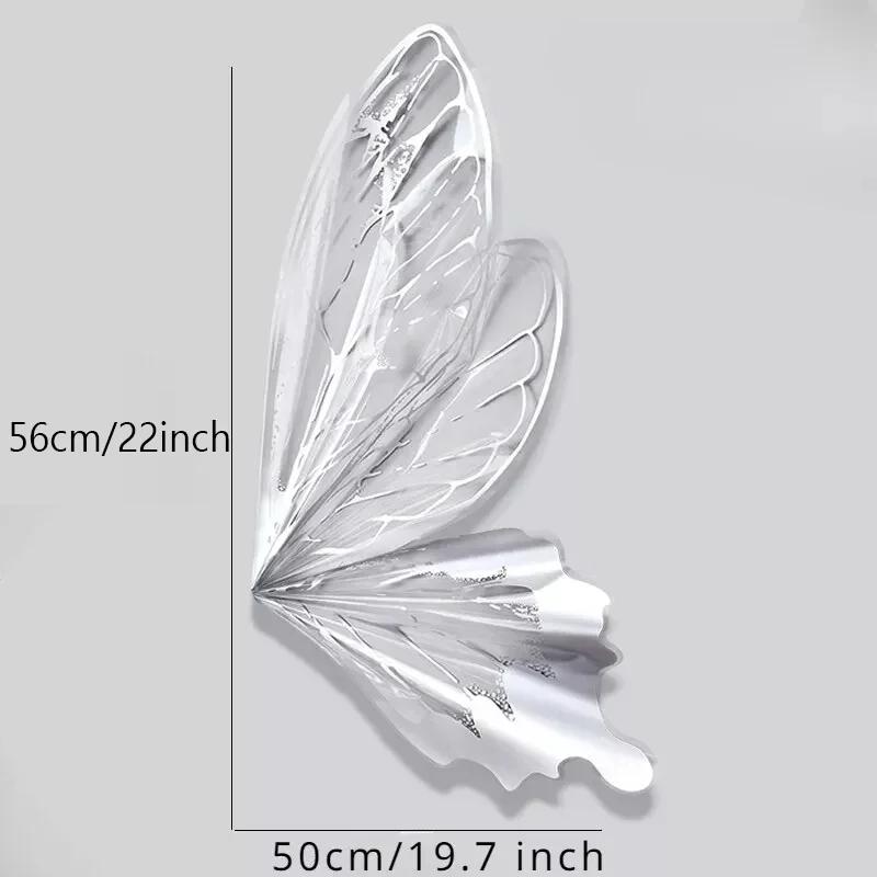 20Sets(40pcs) DIY Butterfly Bouquet Wrapping Paper Gift Packaging Wing Shaped Paper for Birthday Parties Wedding Decorations