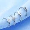 Without Piercing Lip Rings Sturdy Stainless Steel Imitation Lip Jewelry Secure Clip Designs for Sensitive Skin