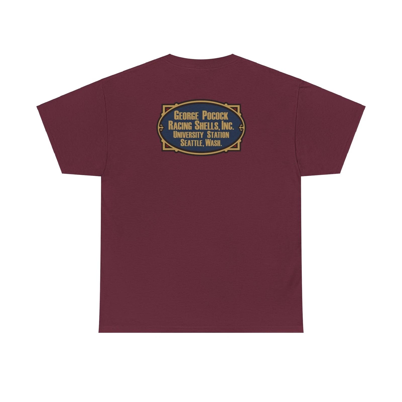 BACK ONLY Retro Pocock Racing Shells T-Shirt - Sweep Sculling Regatta 13 Colors! XL